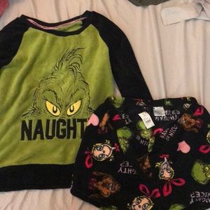 Grinch sweater pajamas